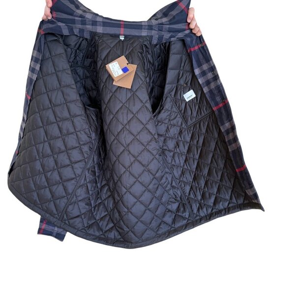 Burberry Forres Men's Navy IP Check Organic Cotton Jacket, Runs large, S, M, L - Picture 11 of 12